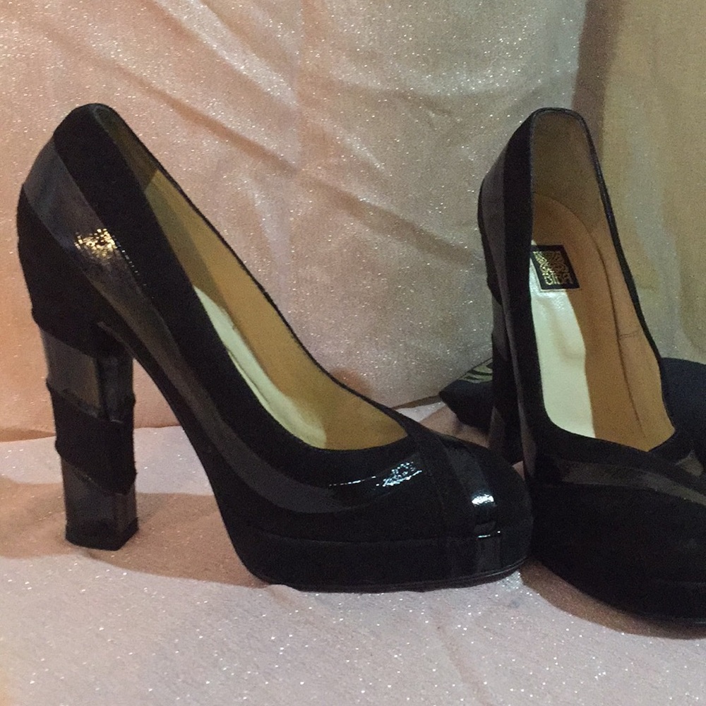BIBA Black Shoes Size 39, never worn